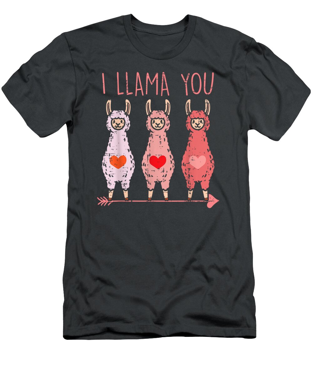 I Llama You Cute Valentines Day Alpaca Girls Women Her Leximb Aahil T-Shirt