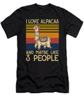 I Love Alpacas Saying Funny Manuel Schmucker T-Shirt