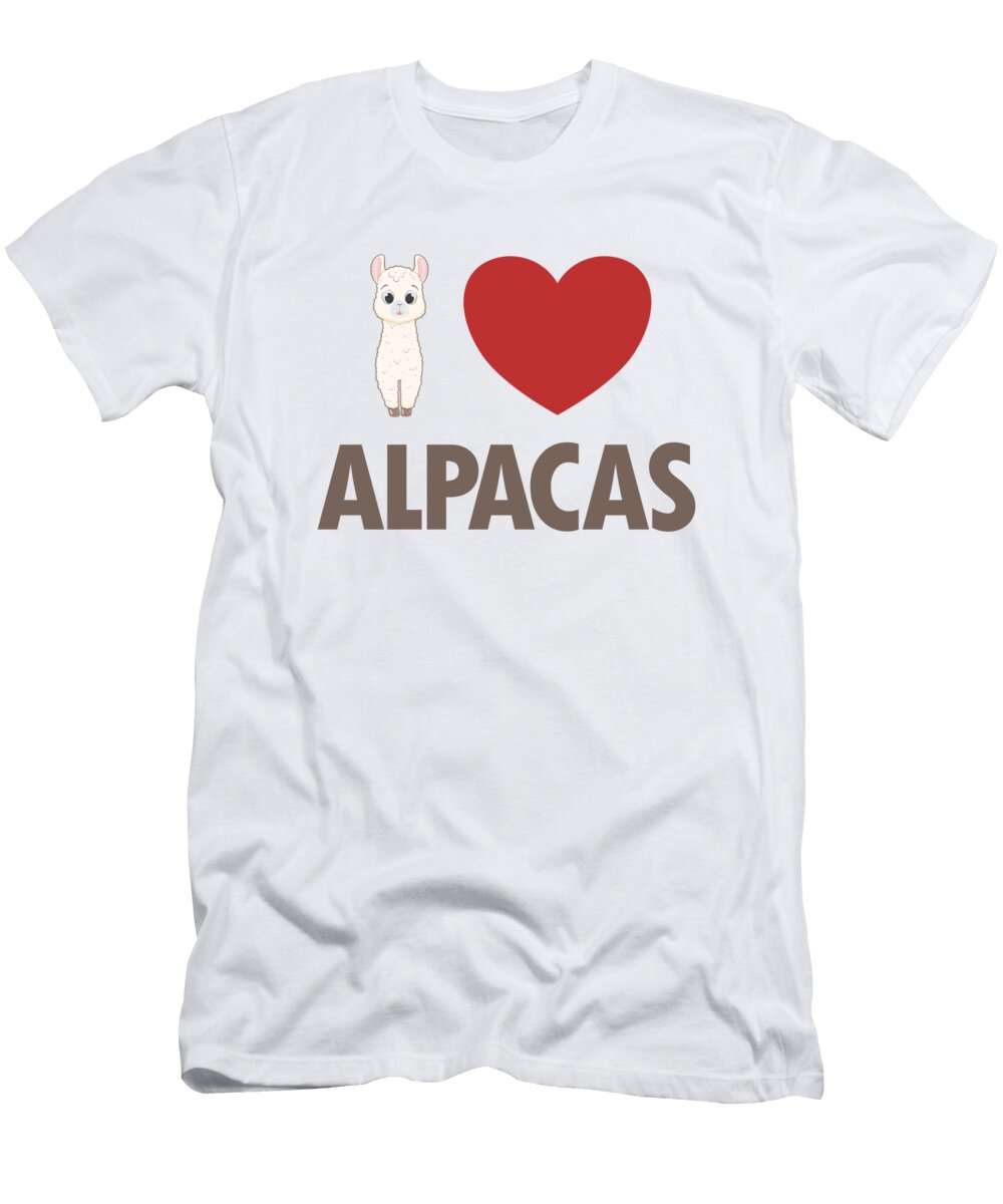 I Love Alpacas Vicuna Guanaco Llama Breeder Alpaca Marco Rothe T-Shirt