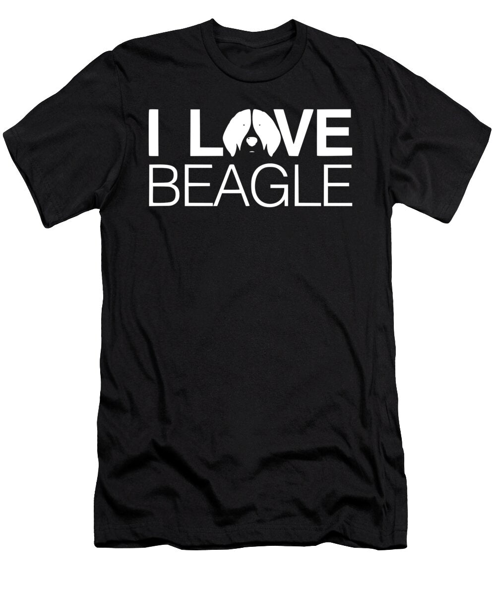 I Love Beagles 2 Titan T-Shirt