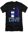 I Love Cats and Coffee Pet Kitten Cat Lady Gift Muc Designs T-Shirt