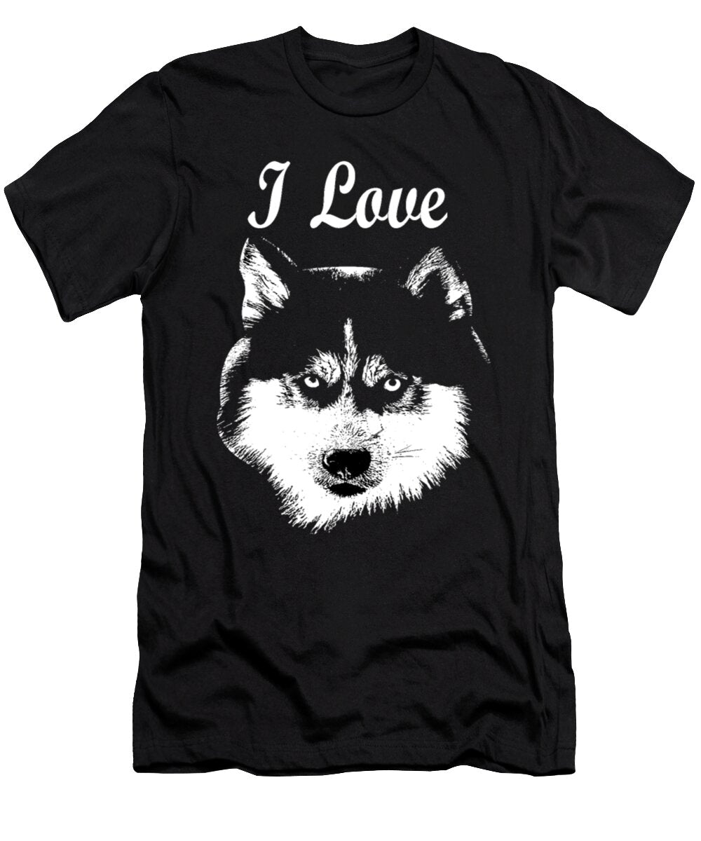 I Love Husky Dog Tinh Tran Le Thanh T-Shirt