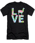 I Love Llamas Floral Pattern Lark Designs T-Shirt