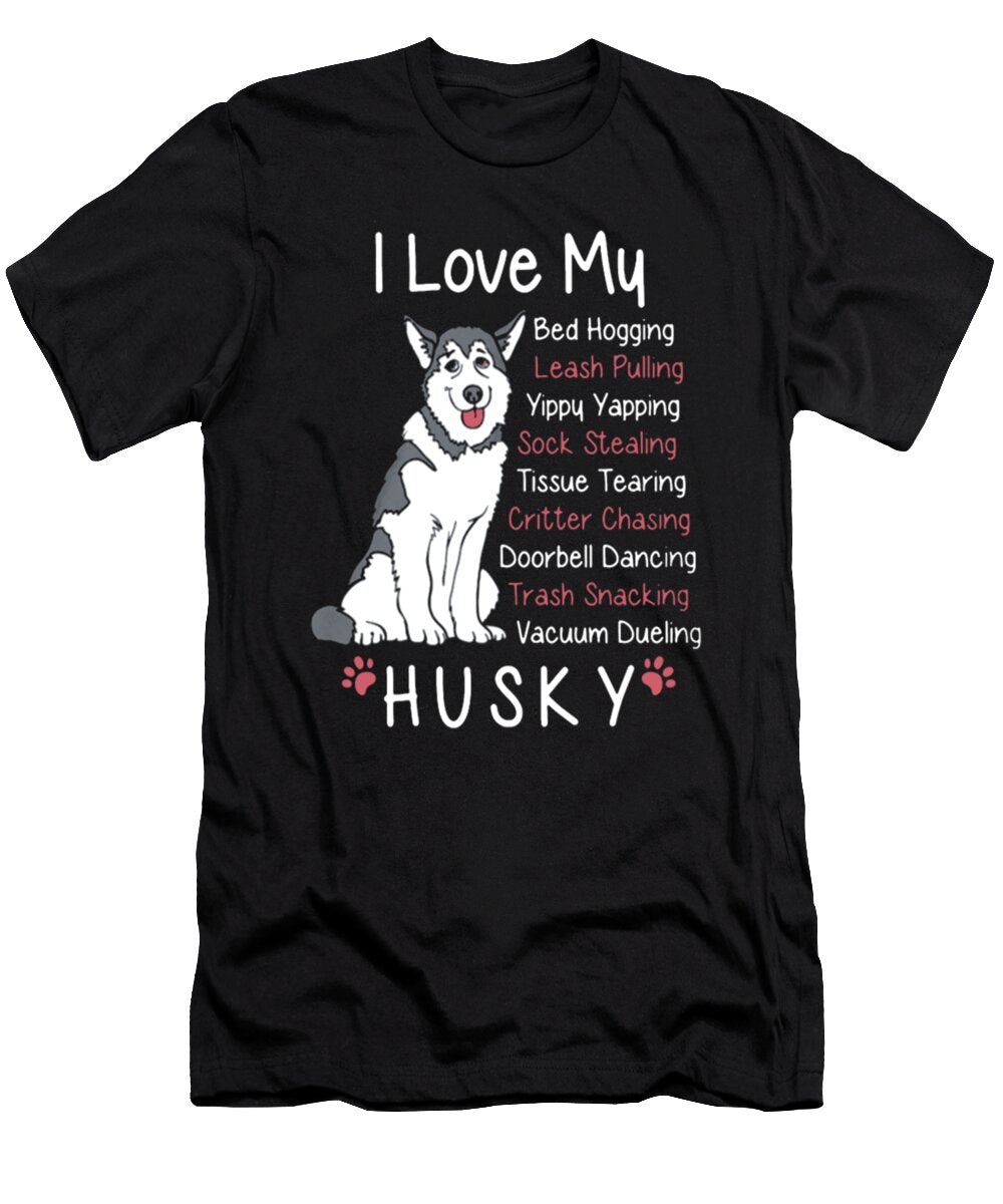 I Love My Husky Dog Tinh Tran Le Thanh T-Shirt