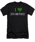 I Love Pickles Jesus Funny Pickle Lover Gift Design Noirty Designs T-Shirt
