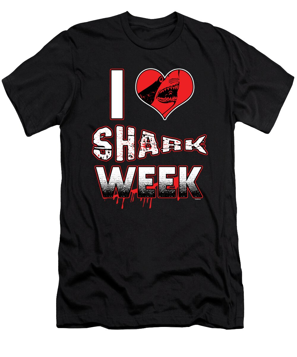 I Love Shark Week Sharks Aquamarine Marine Life Water Sea Ocean Family Sea Creatures Gift Thomas Larch T-Shirt