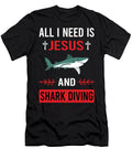 I Need Jesus Shark Diving Diver Petrona Romero T-Shirt