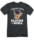 I Really Love Sloths Boba Bubble Tea Madison Cavani T-Shirt