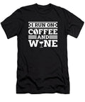 I Run on Coffee and Wine Cafe Roasting Barista Coffee Wine Crazy Squirrel T-Shirt