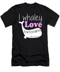 I Whaley Love Bartending Funny Whale Bartender Pun Jacob Zelazny T-Shirt