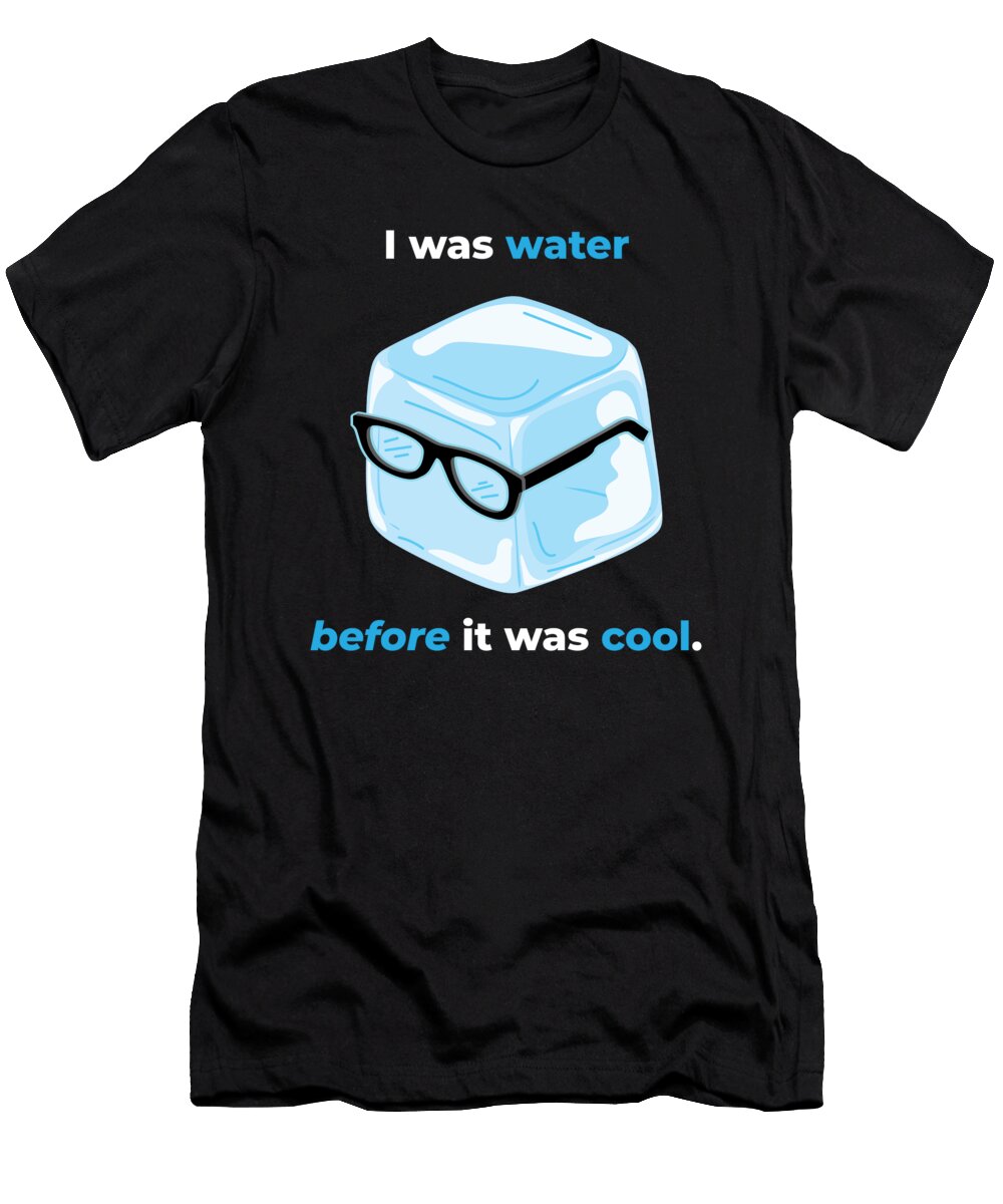 Ice Cube I Was Water Summer Ice Drink Moon T-Shirt