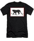 Ice Hockey Black Panther Red College Mascot Designs T-Shirt