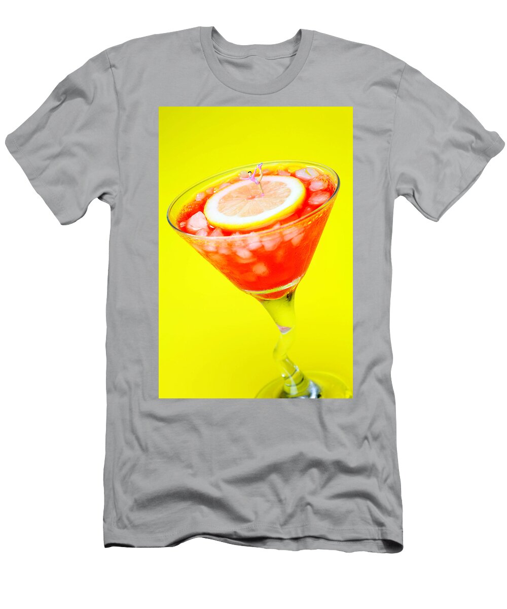 Ice Skating on Ice Lemonade Little People on Food Paul Ge T-Shirt