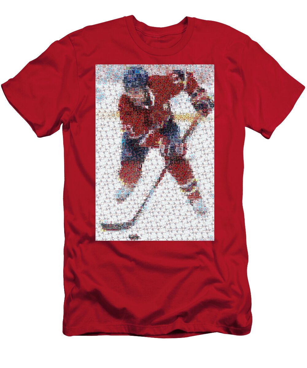 Ice Warrior Hockey Mosaics T-Shirt