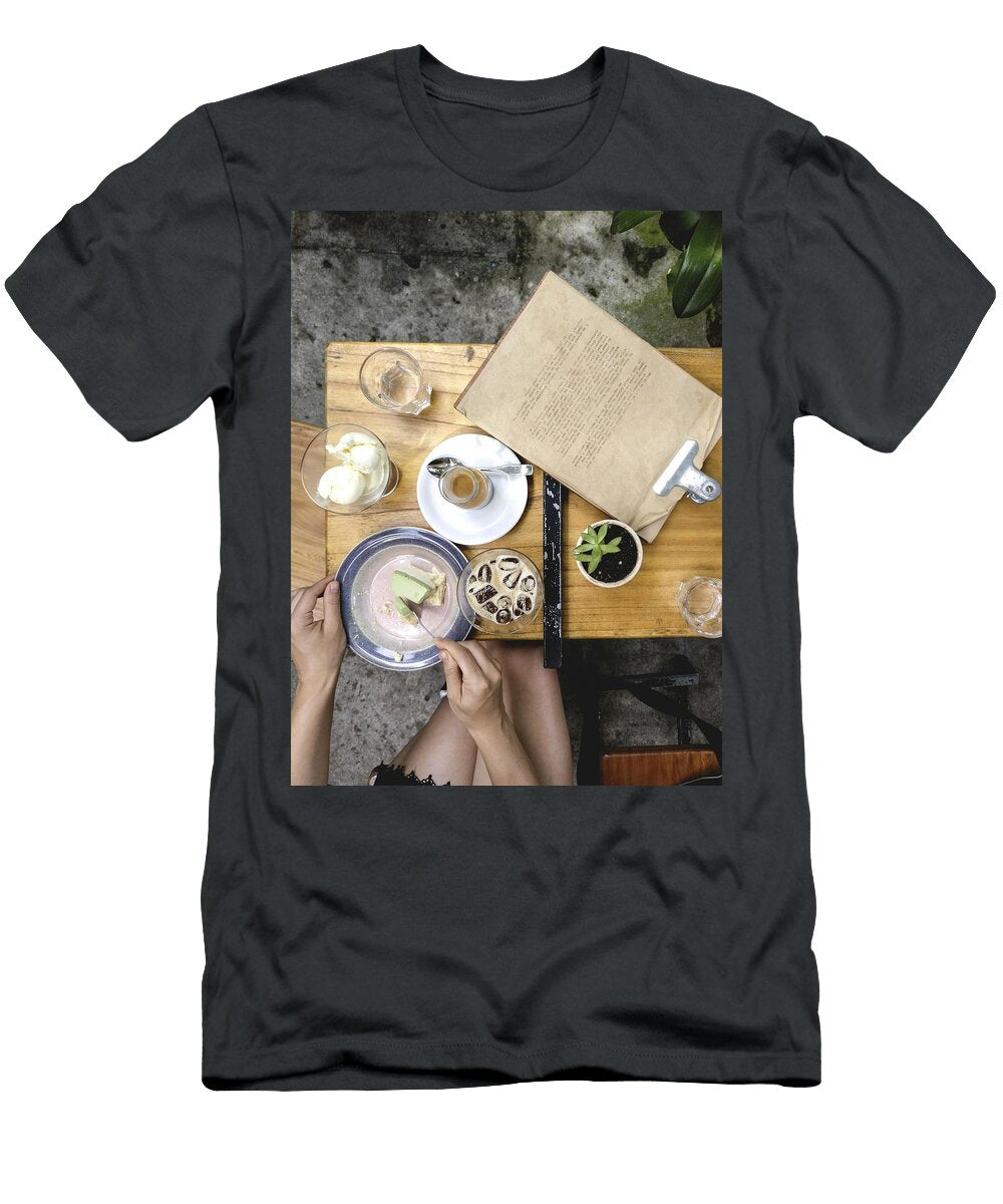 Iced Coffee with Matcha Cake for Dessert Les Classics T-Shirt