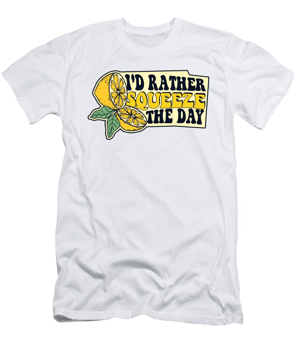 Id Rather Squeeze the Day Cardboard Business Lemonade Stand Graphics Lab T-Shirt
