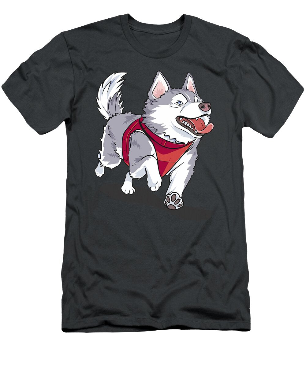 Iditarod Race Siberian Husky Alaska Trail Sled Sophie Eleanor T-Shirt