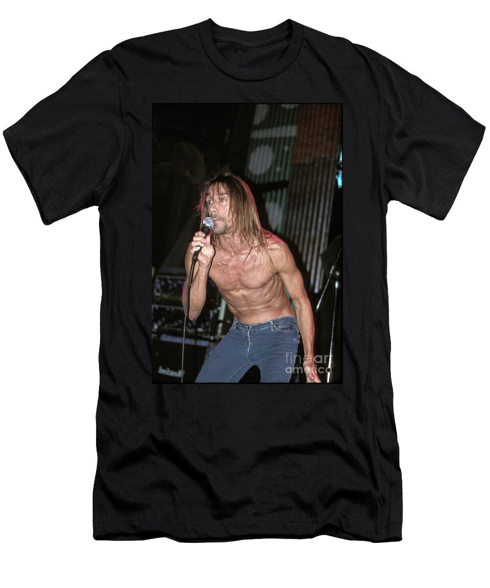 Iggy Pop Front Row Photographs Com T-Shirt