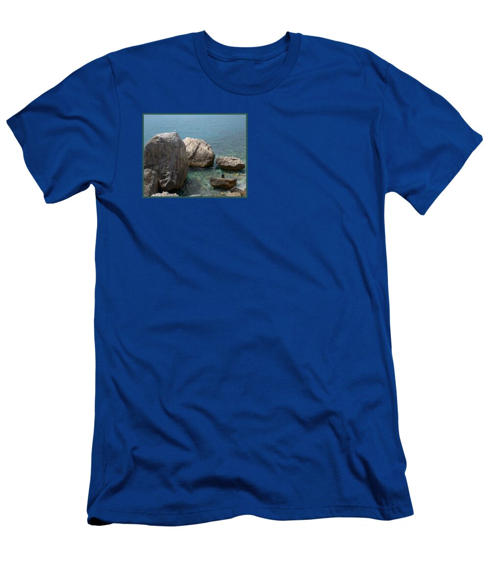 Il Subacqueo E Il Gabbiano Zampegialle 2014 Roberto Ferrero T-Shirt