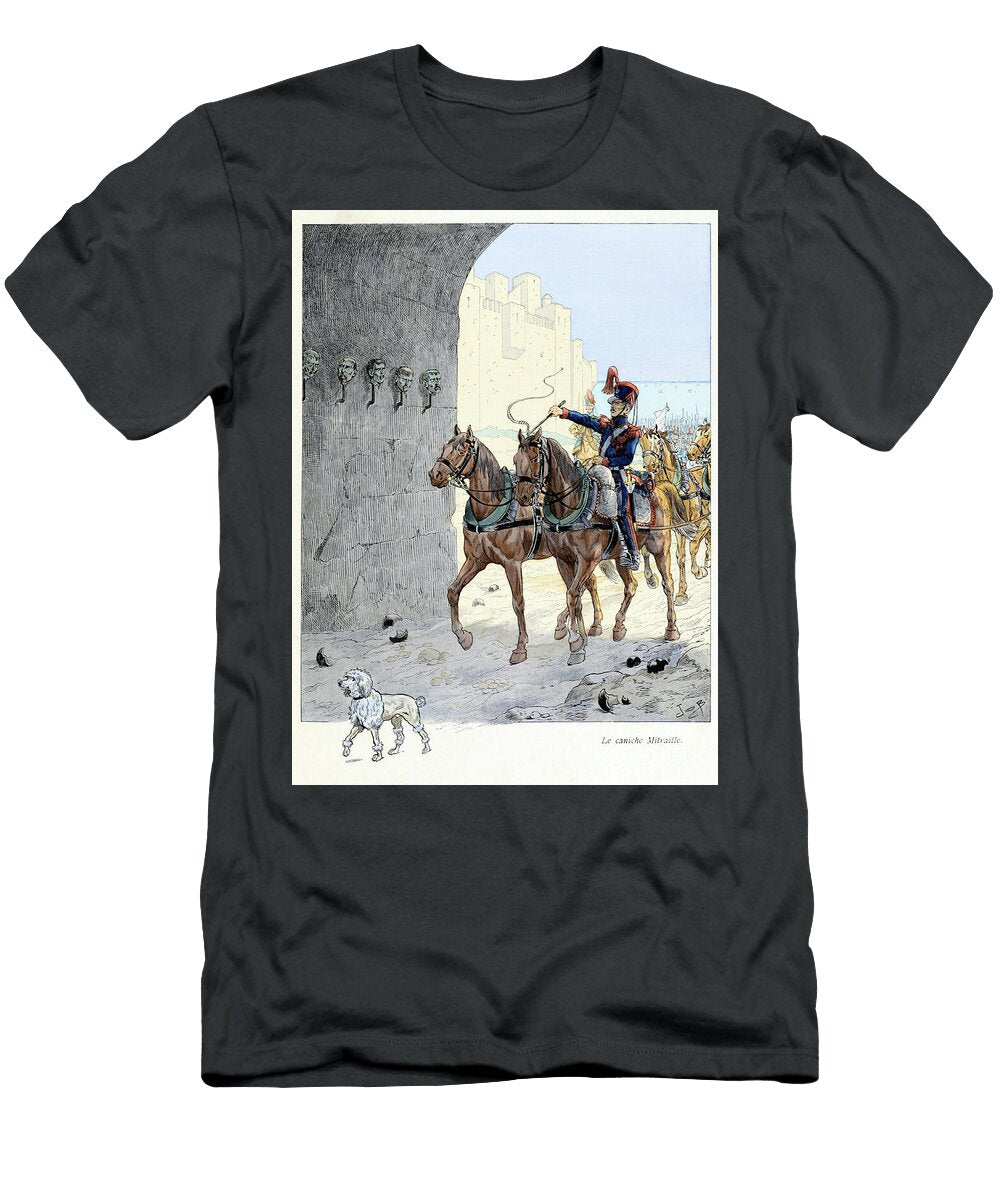 Illustration From the Book a LA Gloire Des Betes Text Publisher Maison Alfred Mame Et Fils the Mitraille Poodle Illustration Pseudonym for Onfray De Breville Jacques Job T-Shirt