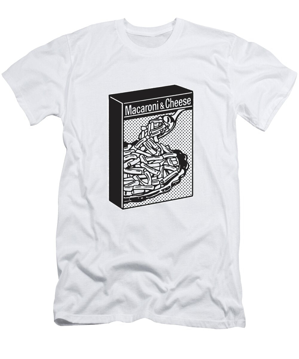 Illustration of Box with Macaroni and Cheese Csa Images T-Shirt