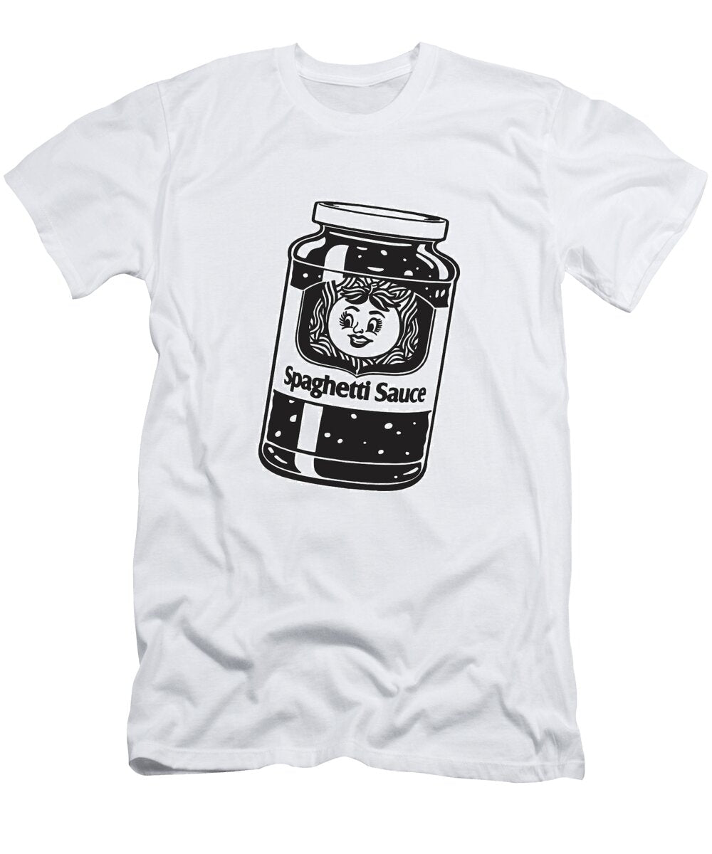 Illustration of Jar of Spaghetti Sauce Csa Images T-Shirt