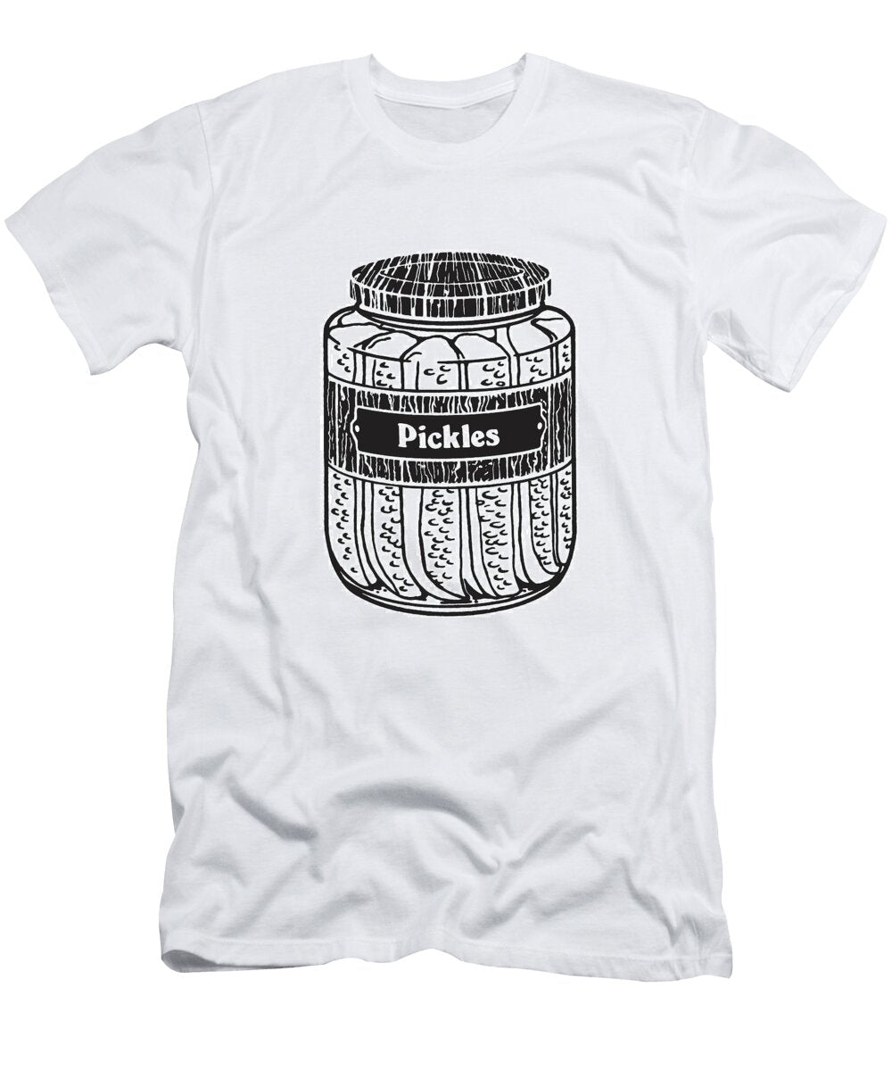 Illustration with Jar of Pickles Csa Images T-Shirt