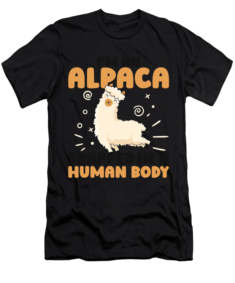 Im an Alpaca Trapped in a Human Body Vicuna Guanaco Alpaca Grover Mcclure T-Shirt