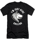 Im Just Here Chilling Siberian Husky Dog Breed Gift Thomas Larch T-Shirt