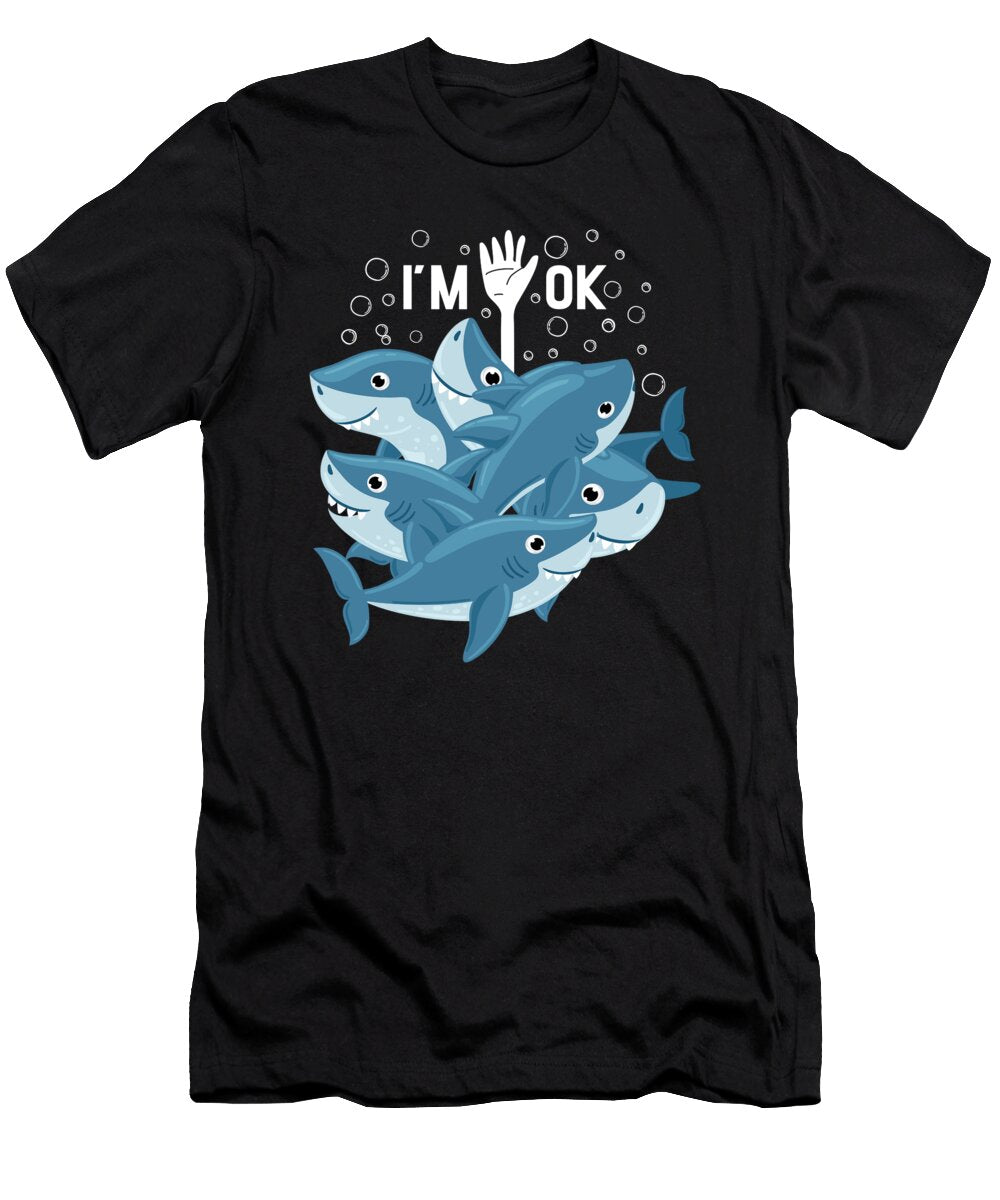 Im Ok Scuba Diving Shark Diver Freediver Me T-Shirt