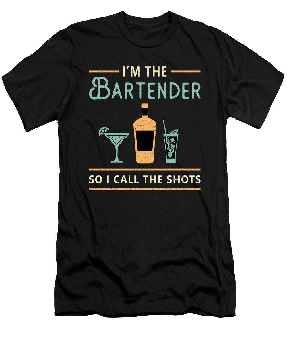 Im the Bartender Alcohol Bar Cocktail Funny Gift Tshirtconcepts Marvin Poppe T-Shirt