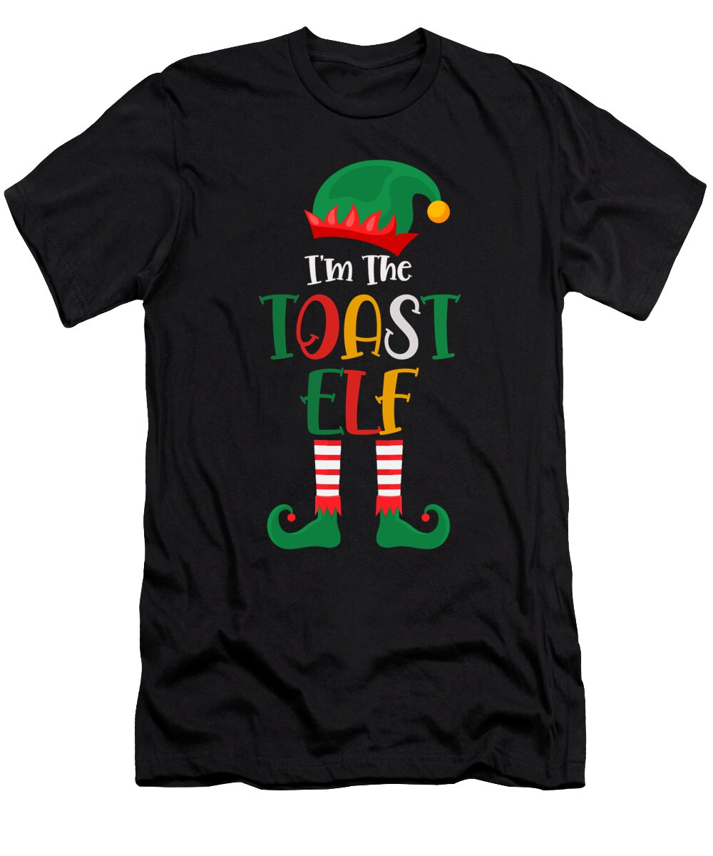 Im the Toast Elf Matching Christmas Vintage and Words T-Shirt