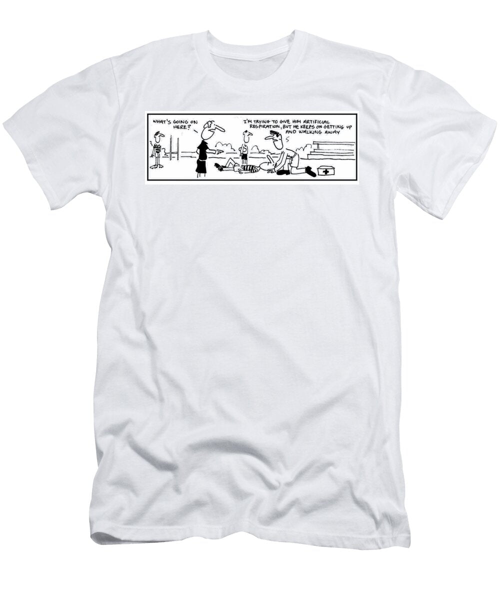 Im Trying to Give Him Artificial Respiration But He Keeps Mike Flanagan T-Shirt