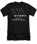Important Choices Golf Ball Clubs Golfers Moon T-Shirt