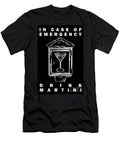 In Case of Emergency Drink Martini Black Wingsdomain Art and Photography T-Shirt