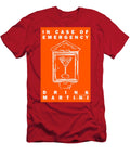 In Case of Emergency Drink Martini Orange Wingsdomain Art and Photography T-Shirt