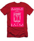 In Case of Emergency Drink Martini Pink Wingsdomain Art and Photography T-Shirt
