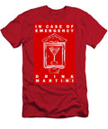 In Case of Emergency Drink Martini Red Wingsdomain Art and Photography T-Shirt