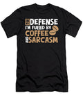 In My Defense Cafe Roasting Roaster Barista Funny Coffee Crazy Squirrel T-Shirt