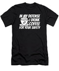 In My Defense Roasting Barista Roaster Cafe Funny Coffee Crazy Squirrel T-Shirt