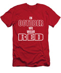 In October We Wear Red Philly Baseball Photographic Arts and Design Studio T-Shirt