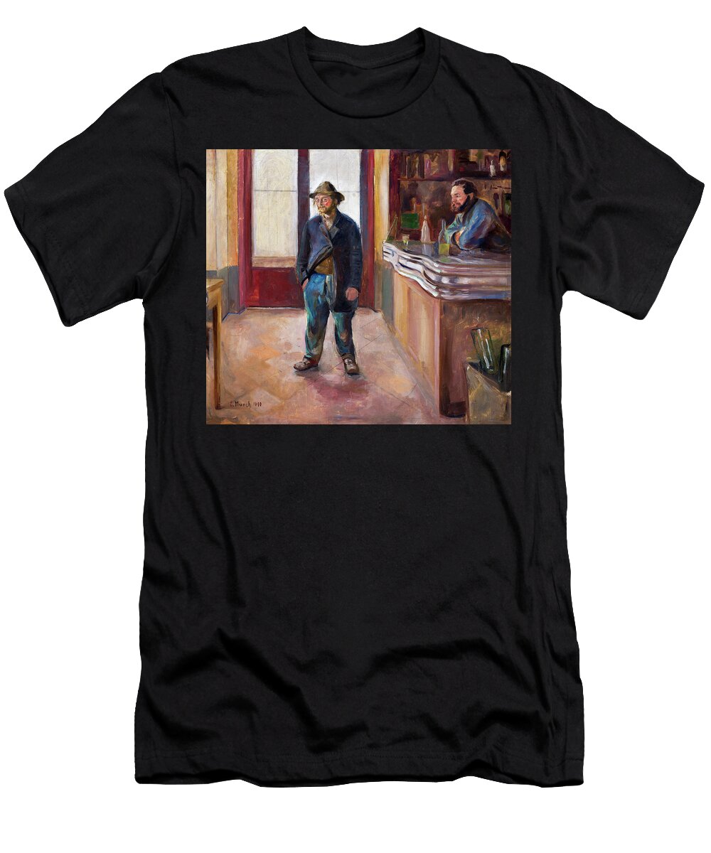 In the Tavern By Edvard Munch 1890 Edvard Munch T-Shirt