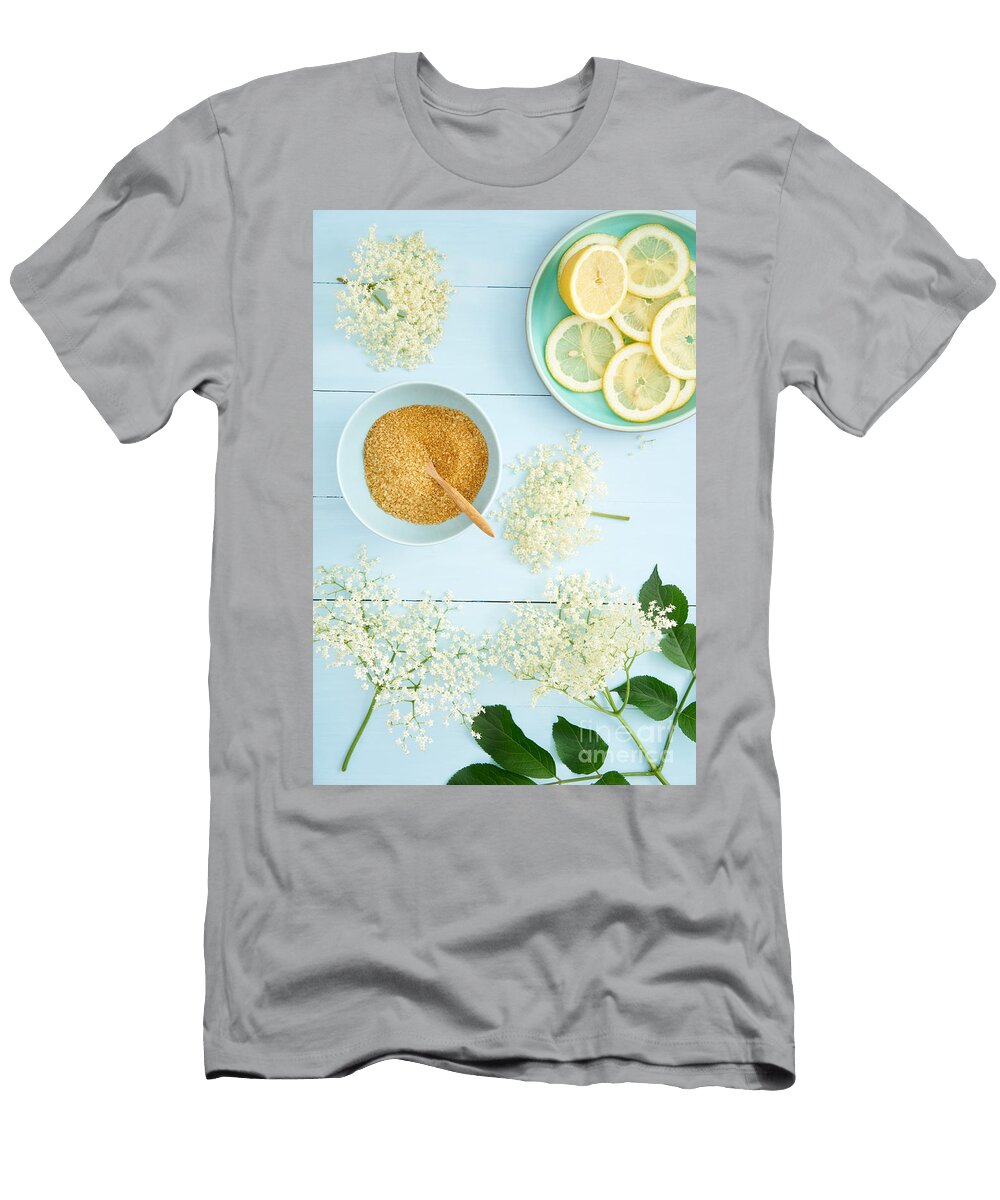 Ingredients for Making Elderflower Syrup Elisabeth Coelfen T-Shirt