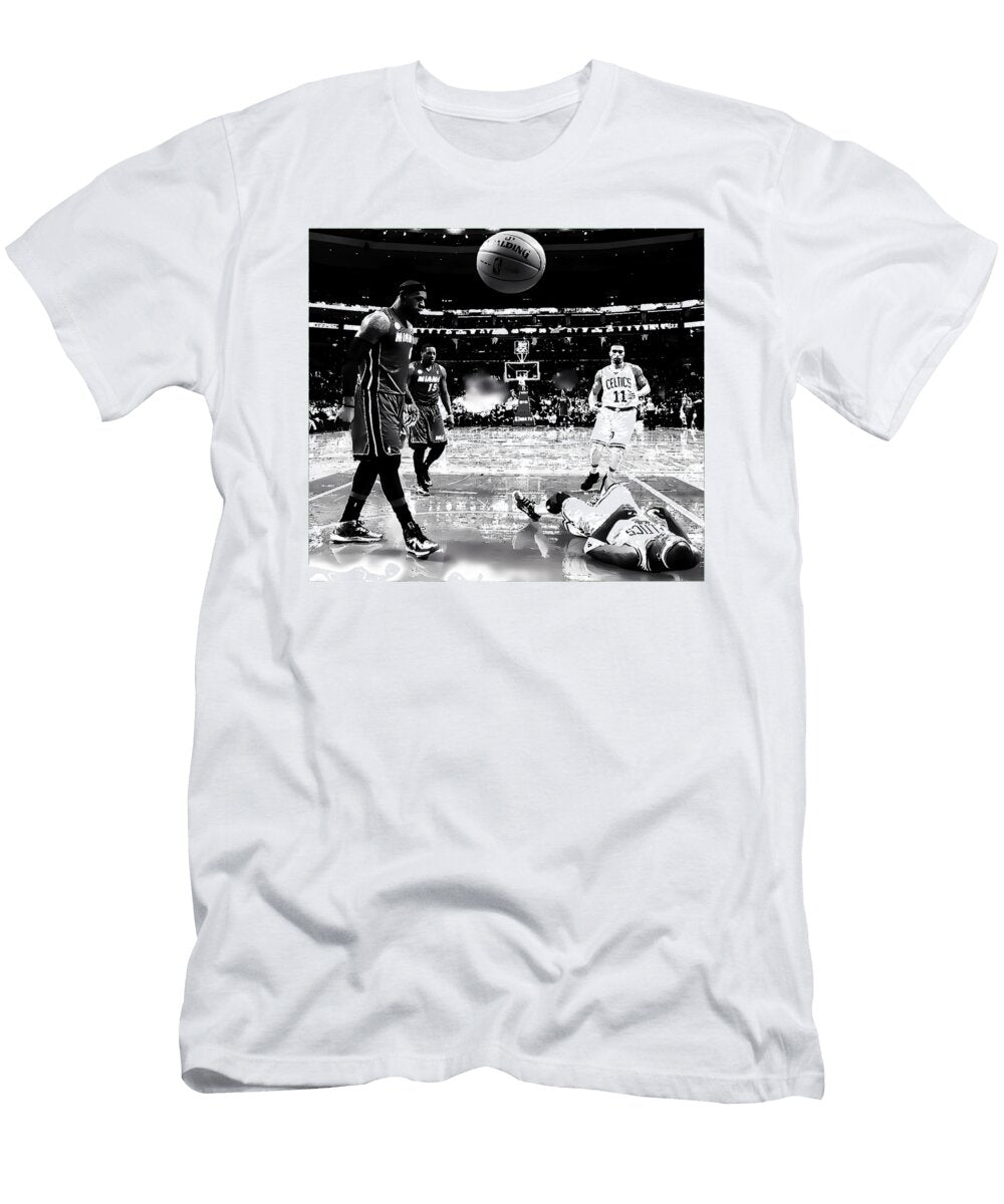 Intense Basketball Court Moment Kenvin Tran T-Shirt