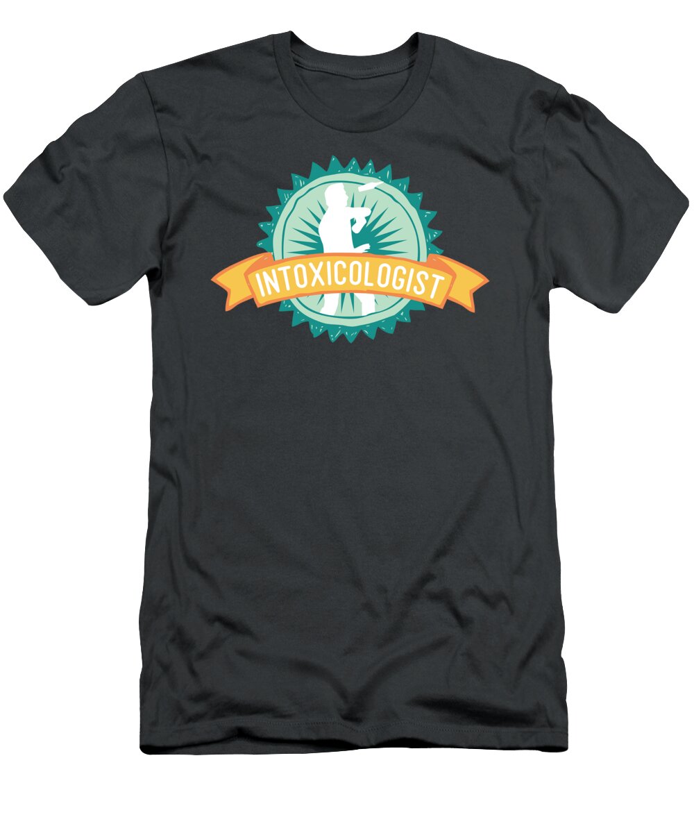 Intoxicologist Bartender for Men Women Chef Barman Mixologist Crazy Squirrel T-Shirt