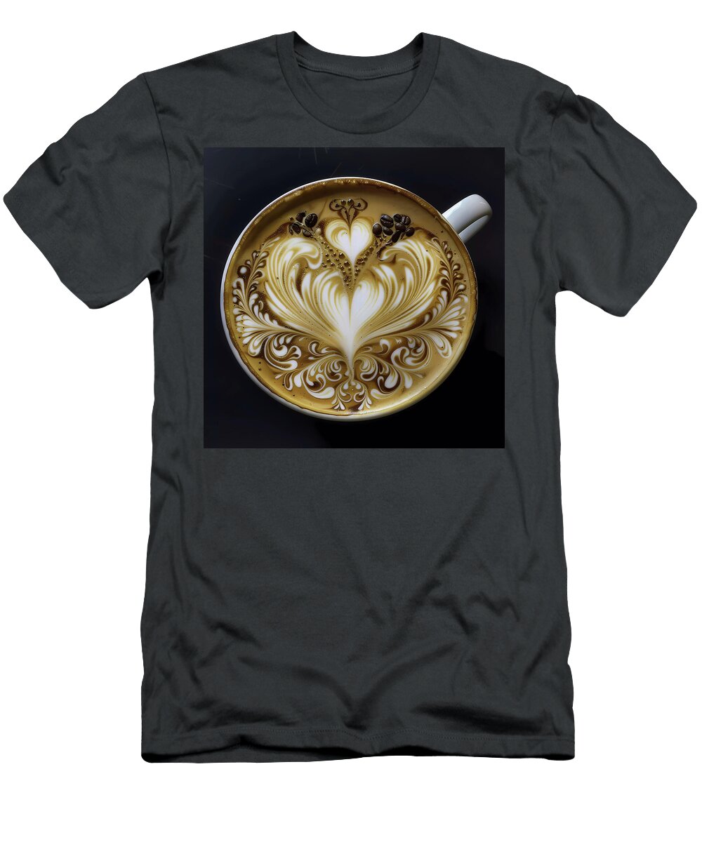 Intricatecoffeeart1 Andre Petrov T-Shirt