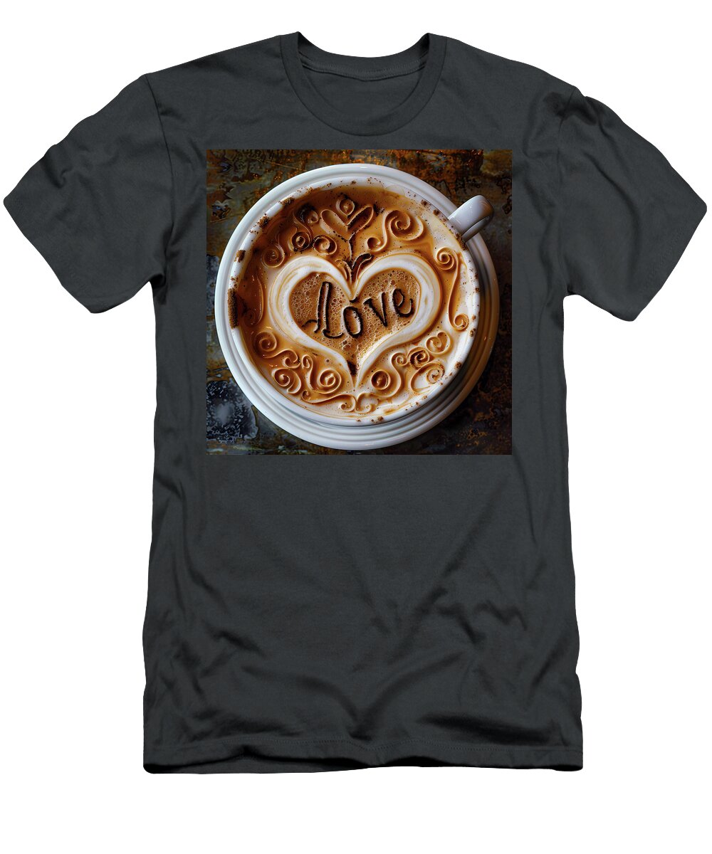 Intricatecoffeeartasthewordlove2 Andre Petrov T-Shirt
