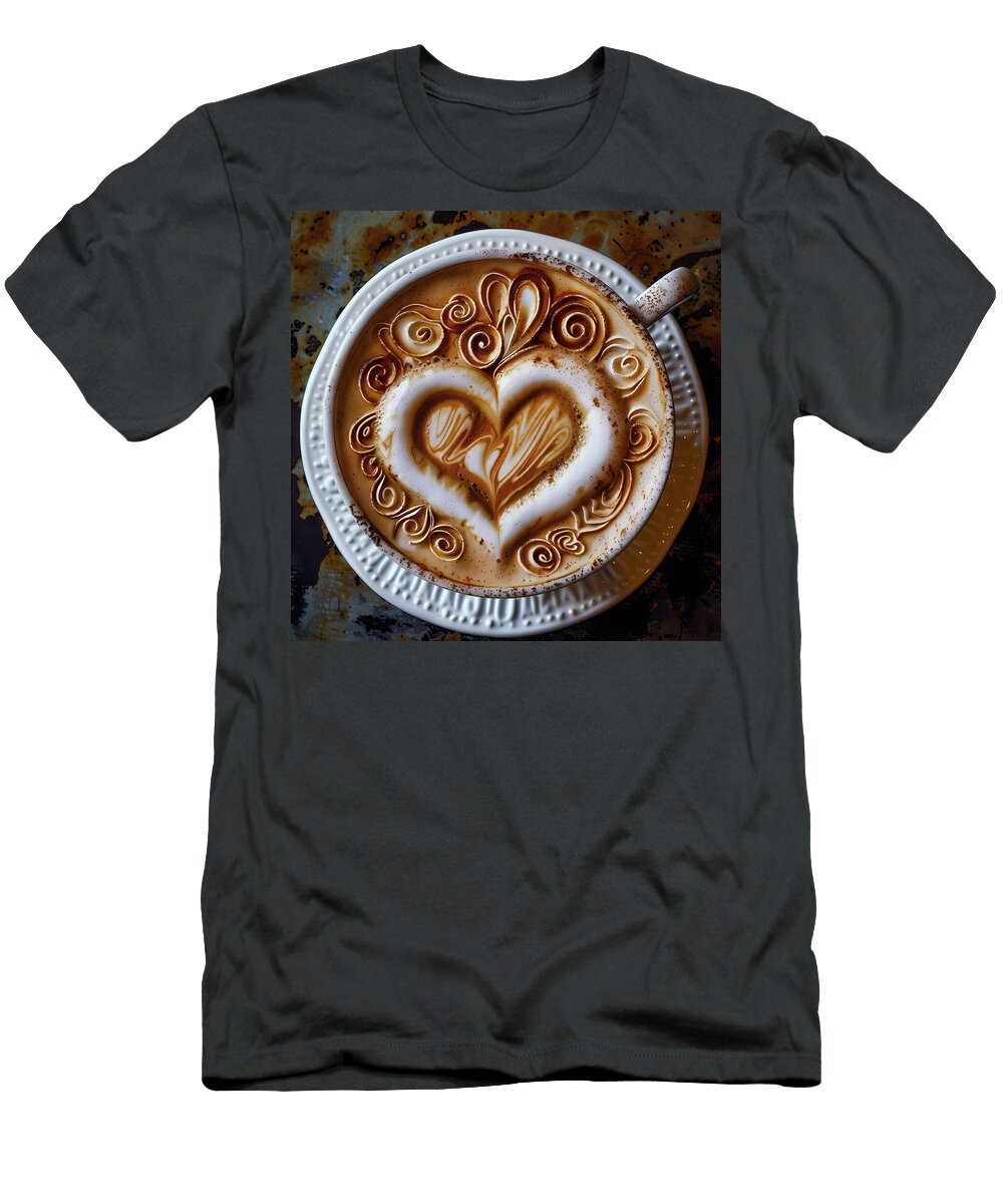 Intricatecoffeeartasthewordlove3 Andre Petrov T-Shirt