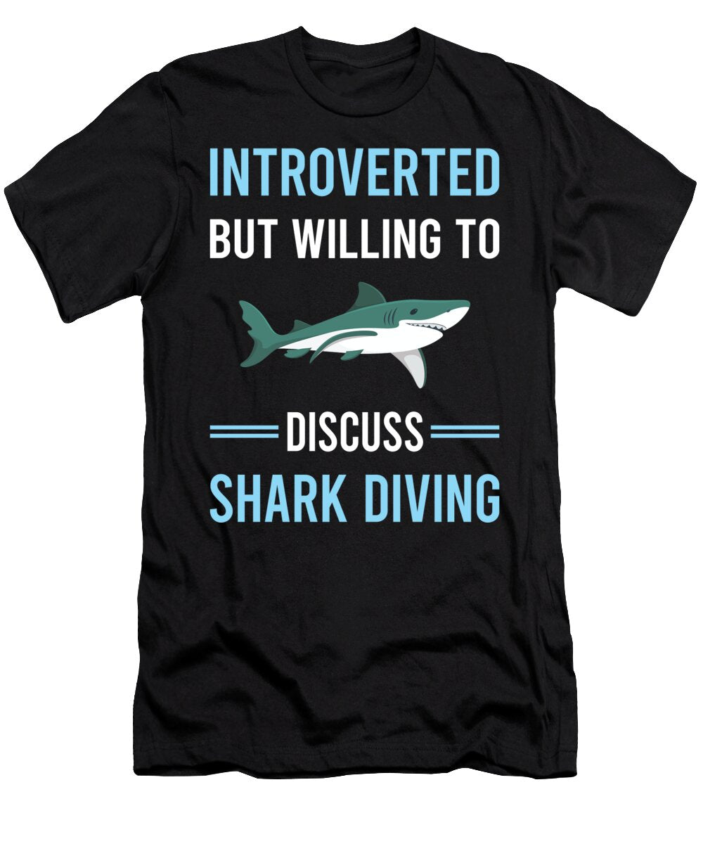 Introverted Shark Diving Diver Petrona Romero T-Shirt