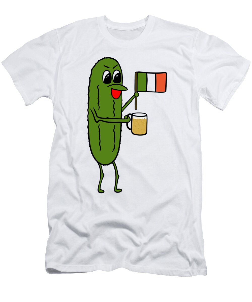 Irish Dill Pickle with Beer Sartoris Art T-Shirt
